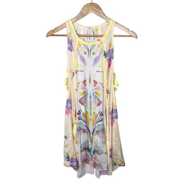 Free People Dream Free Watercolor Slip Tunic Mini Dress - Picture 5 of 16